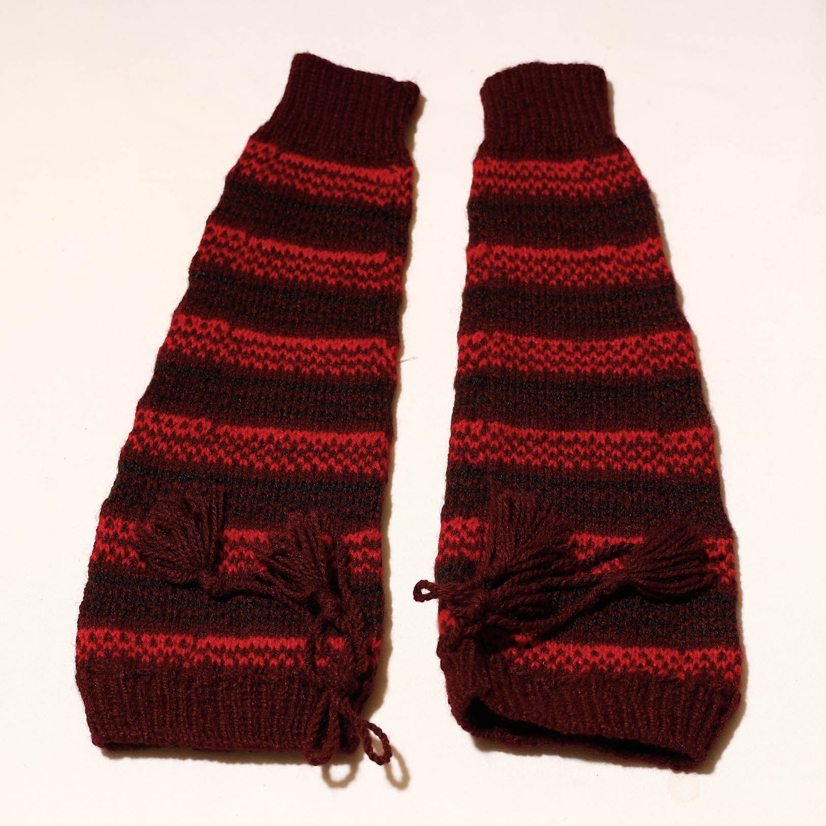 KILMORA Brown - Kumaun Hand Knitted Woolen Leg Warmer - view 2