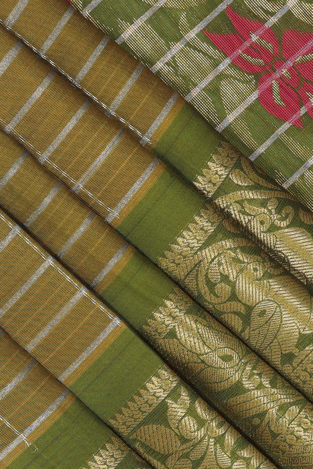 Kalanjali Gorgeous Silk Green Saree – Women's - view 2