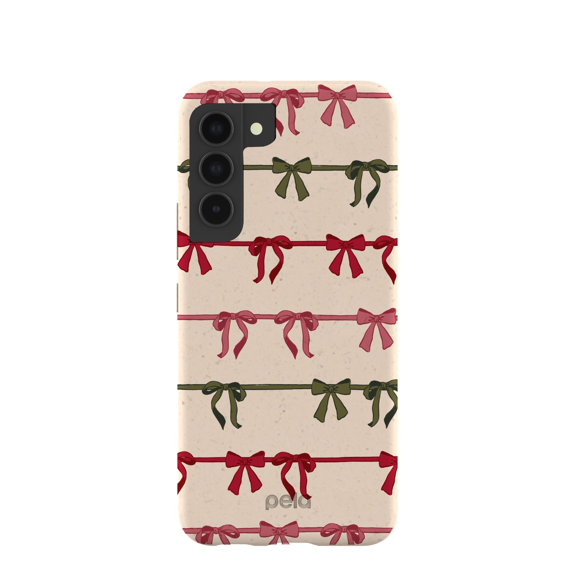 Pela Case Seashell Holiday Bows Samsung Galaxy S22 Case