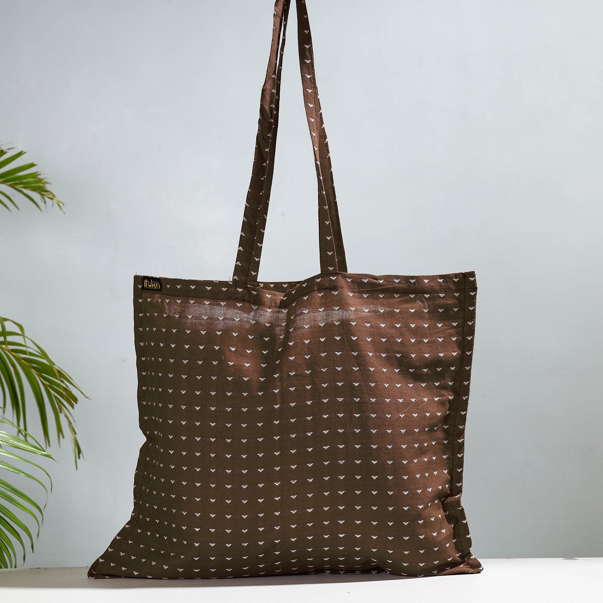 NOORI BAZAR Brown - Jacquard Cotton Jhola Bag