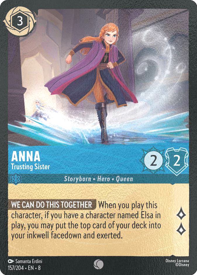 Lorcana Anna - Trusting Sister - 157/204 [Reign of Jafar] [Cold Foil]