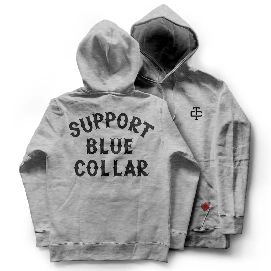 Radial Support Blue Collar Hoodie – Nickel