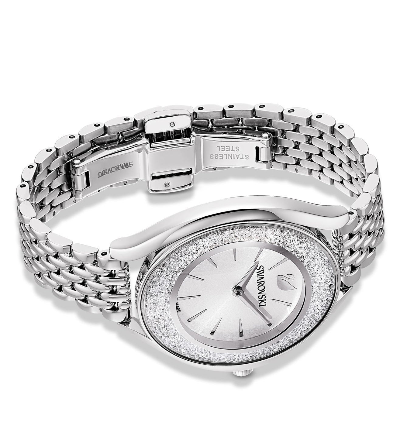 Swarovski Crystalline Aura Silver Dial & Silver Chain Watch for Women - view 2