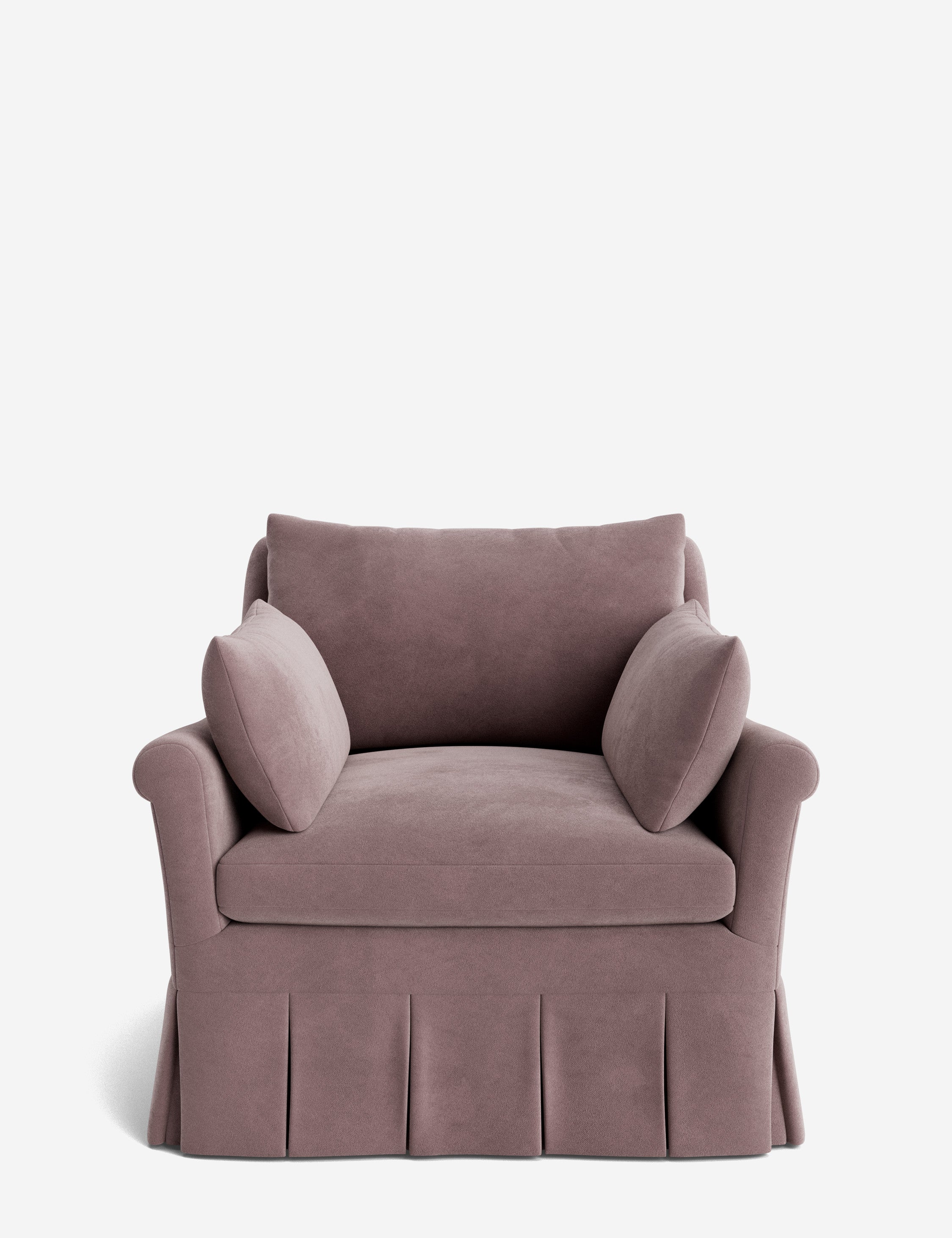 Lulu and Georgia Portola Rolled Arm Luxe Depth Pleated Chair - view 18