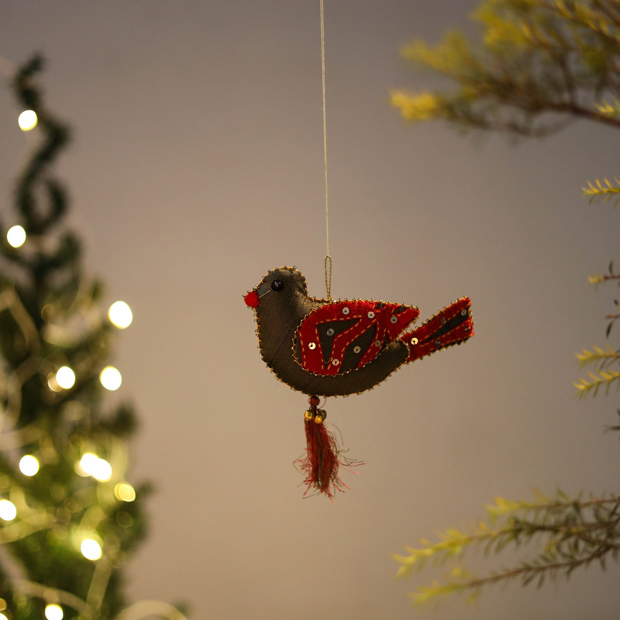 WITH LOVE BY KANIKA Bird Felt Ornament - Handmade Christmas Decor 12