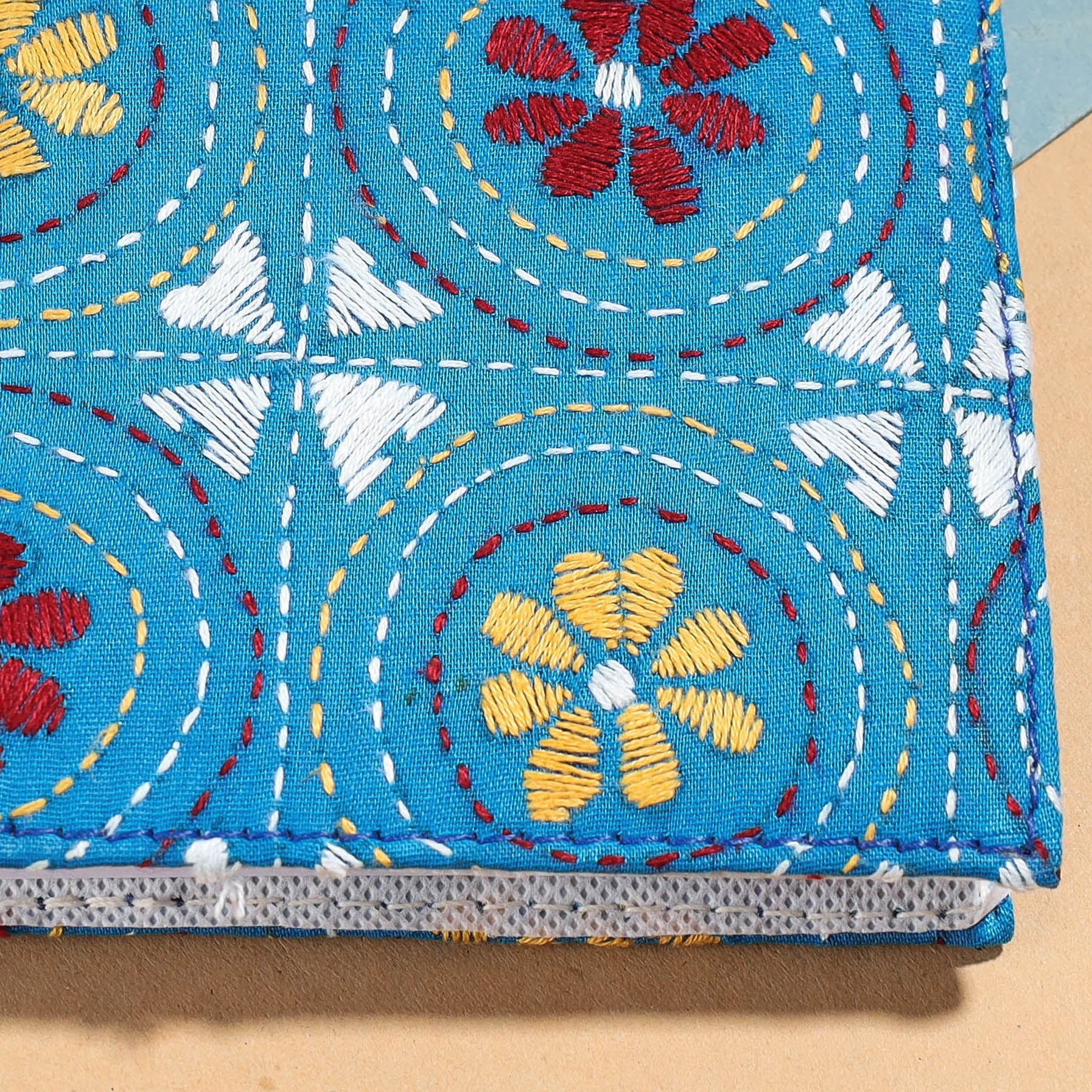 ASALKAAR Bengal Kantha Work Handcrafted Notepad (5 x 4 in) - view 2