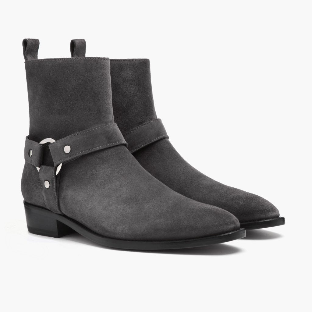 S harness – Thursday Boots - Seconds - Men's Boots [S] Harness | Grey Suede