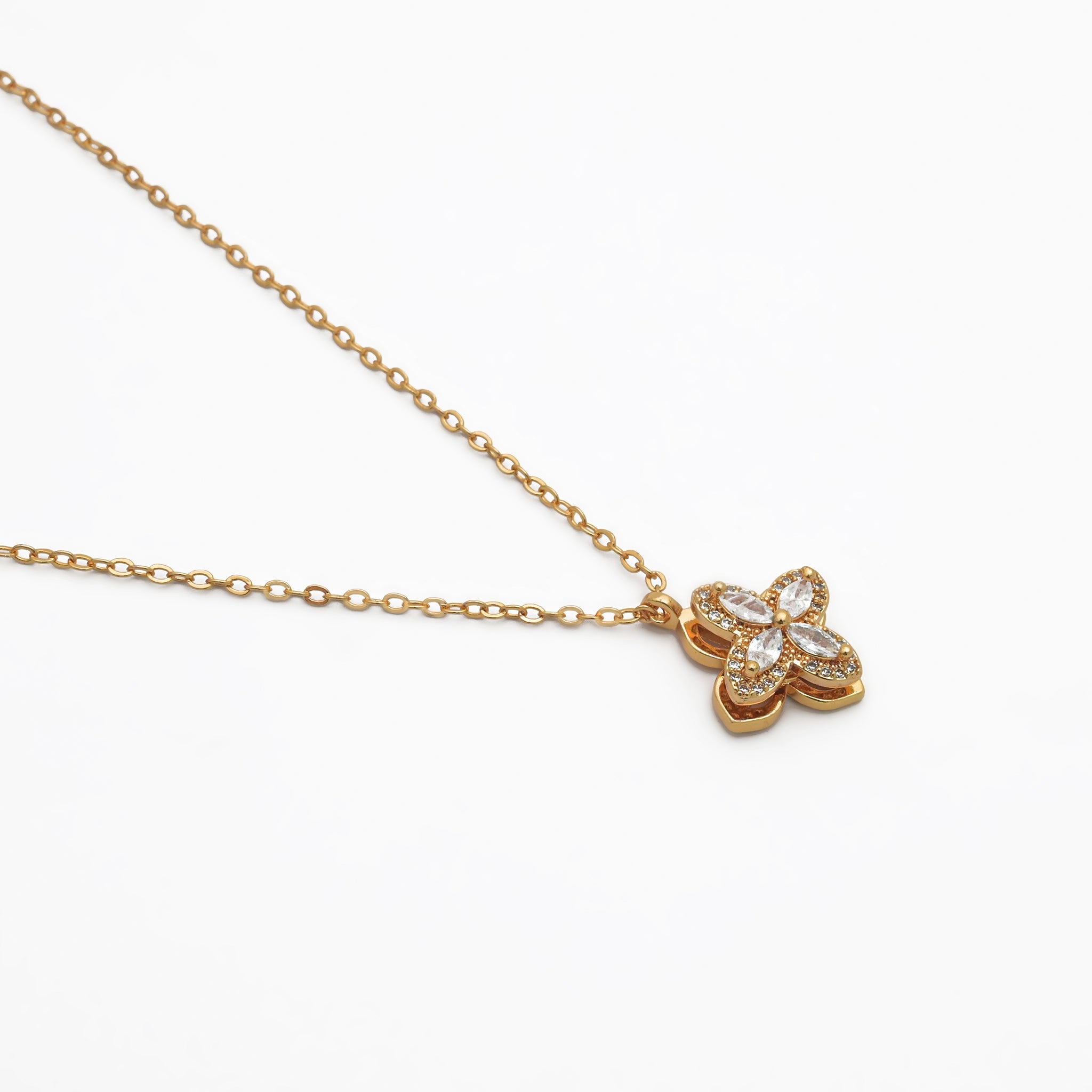 Branta Spinning Fancy Diamond Pendant Necklace For Women - view 2