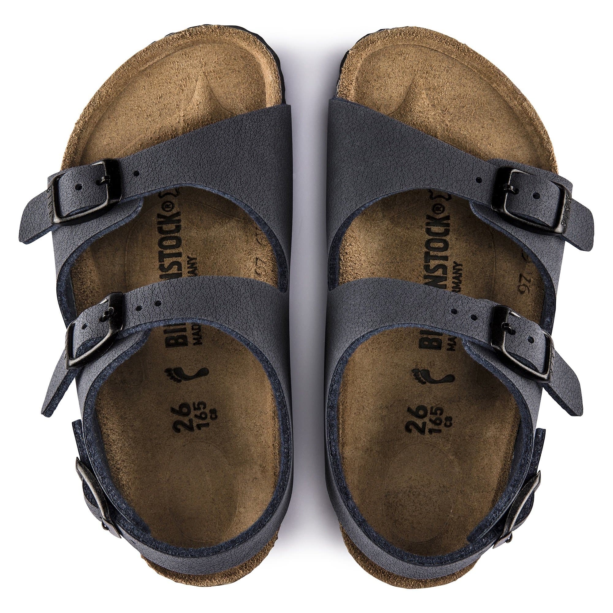 Birkenstock Roma Kids Birko-Flor Nubuck – Blue Blue/Navy - view 2