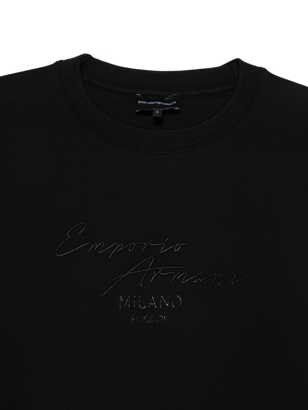 Emporio Armani Cotton crewneck sweatshirt - view 2