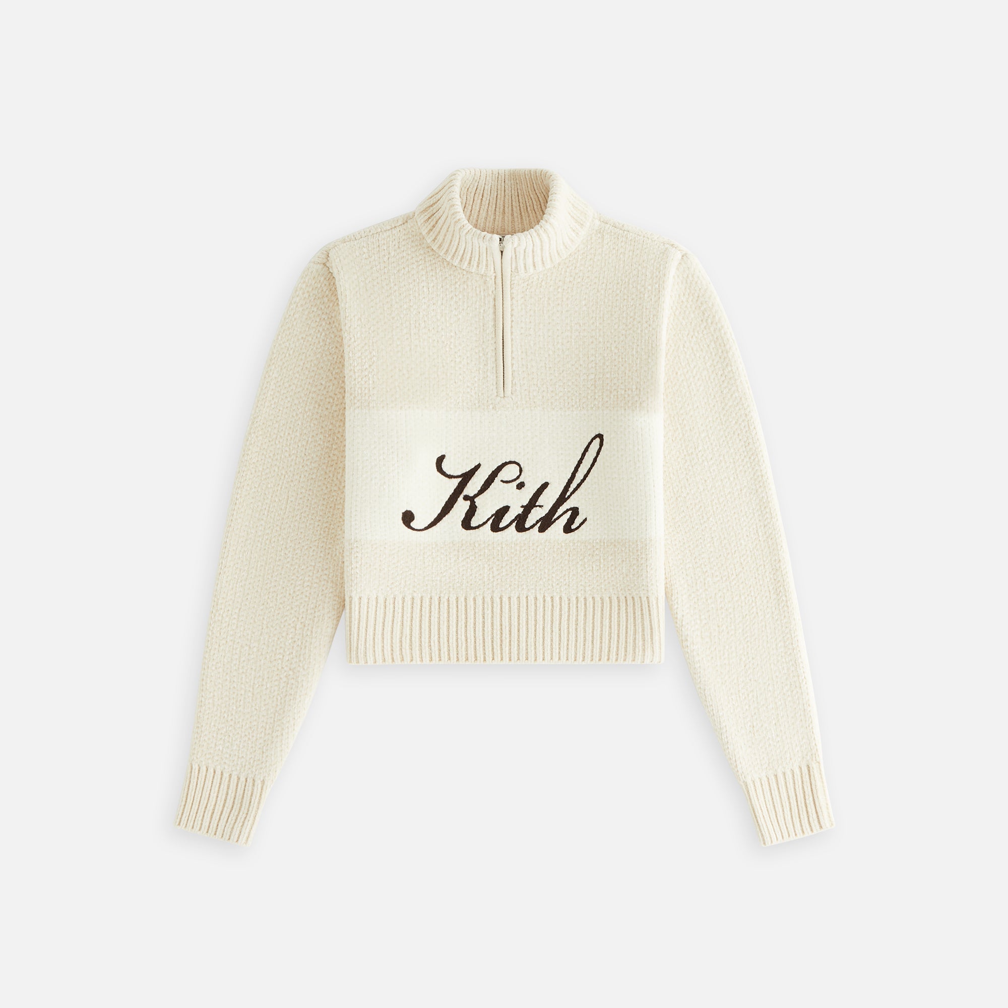 Kith Women Hunter II Chenille Script Quarter Zip - Waffle