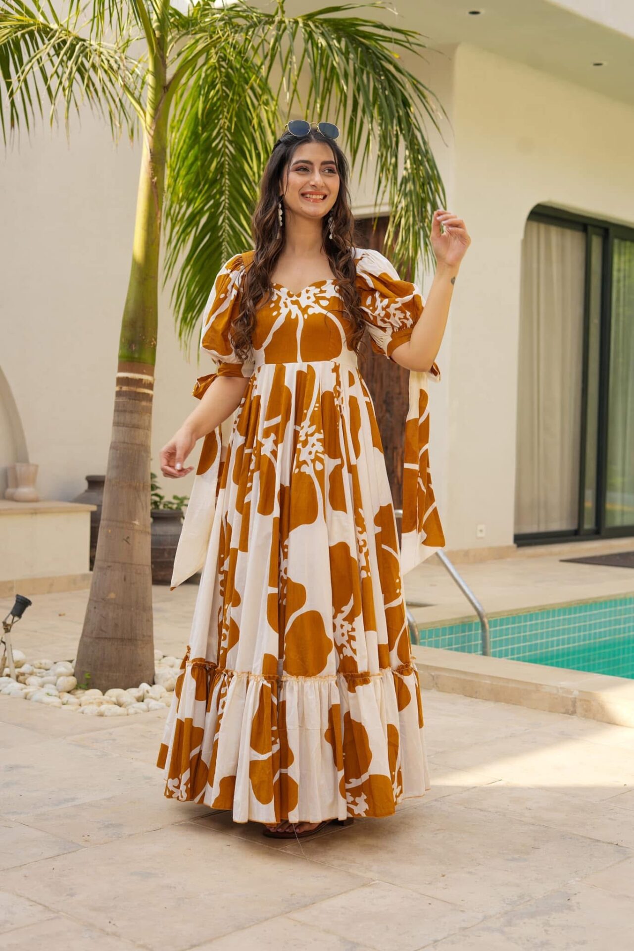 Idaho-o Sacred white cotton maxi - view 2