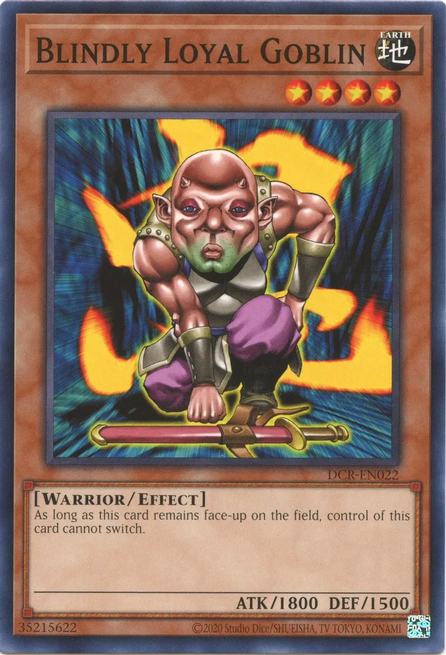 Yu-Gi-Oh! Blindly Loyal Goblin - 25th Anniversary - DCR-EN022 - Common - Unlimited