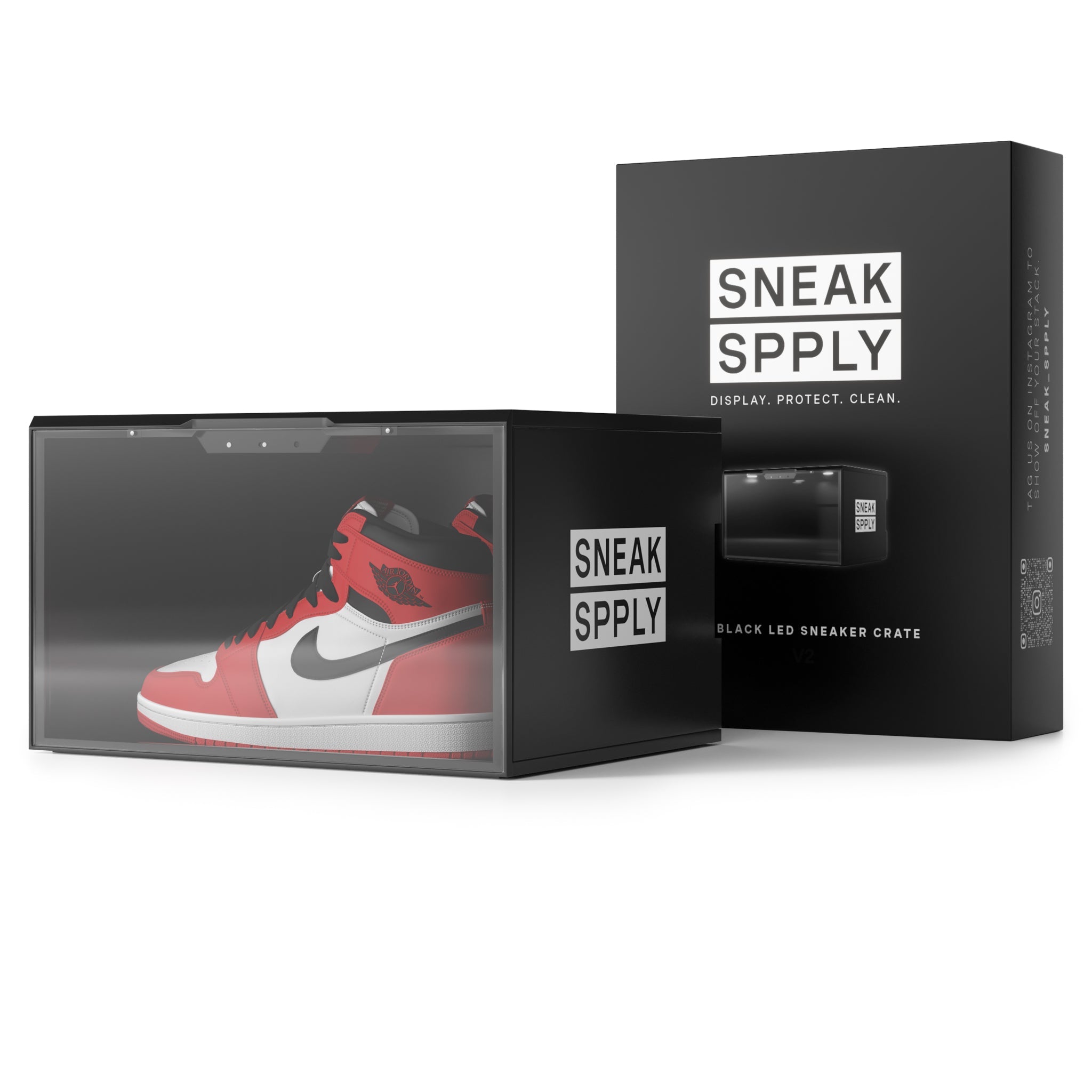 Sneak Spply Stack V2 Led Storage Crate Black - view 3
