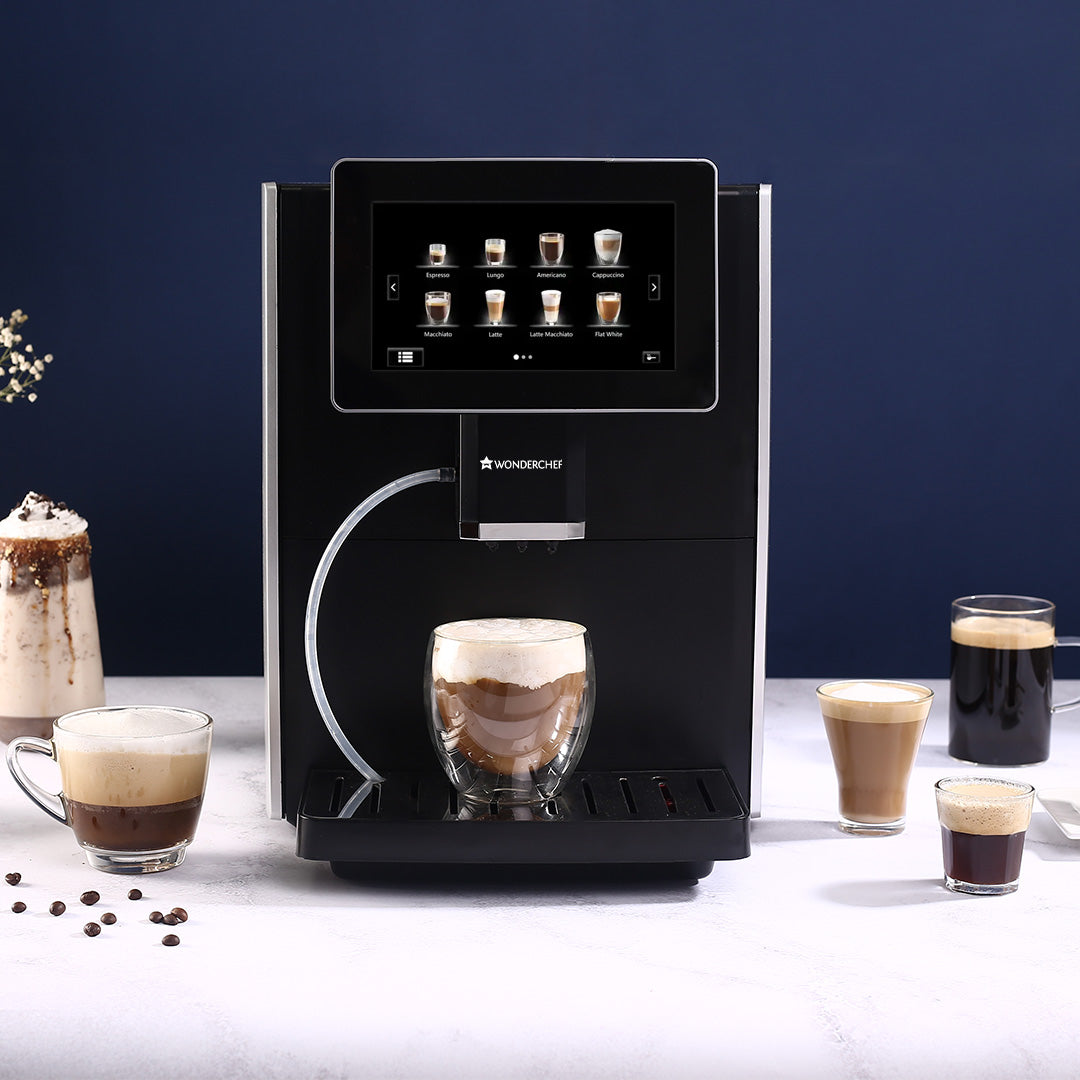 Wonderchef Regalia Fully Automatic Coffee Machine with Large 7 Inches