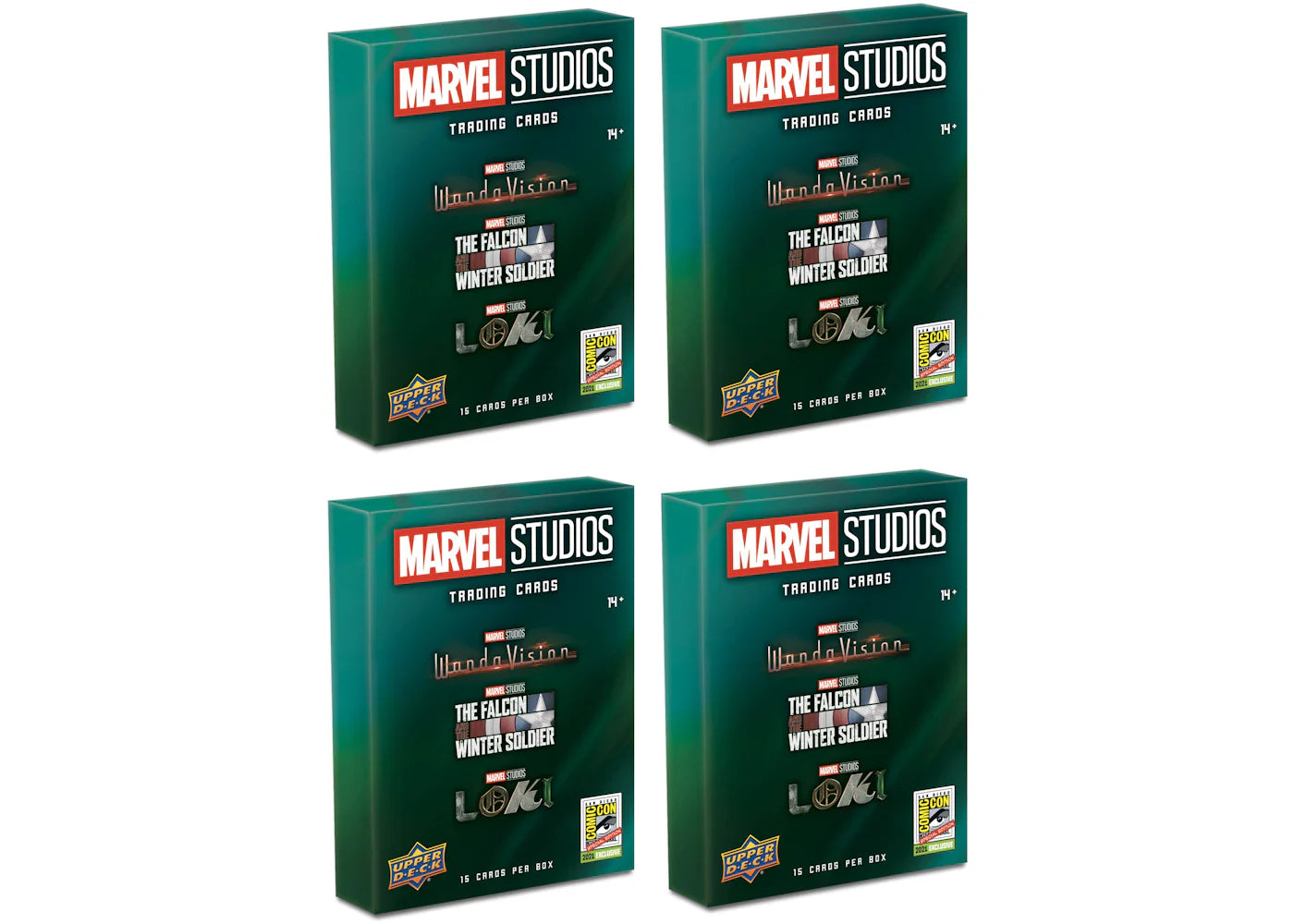 2021 Upper Deck Marvel Studios SDCC Exclusive Box 4x Lot