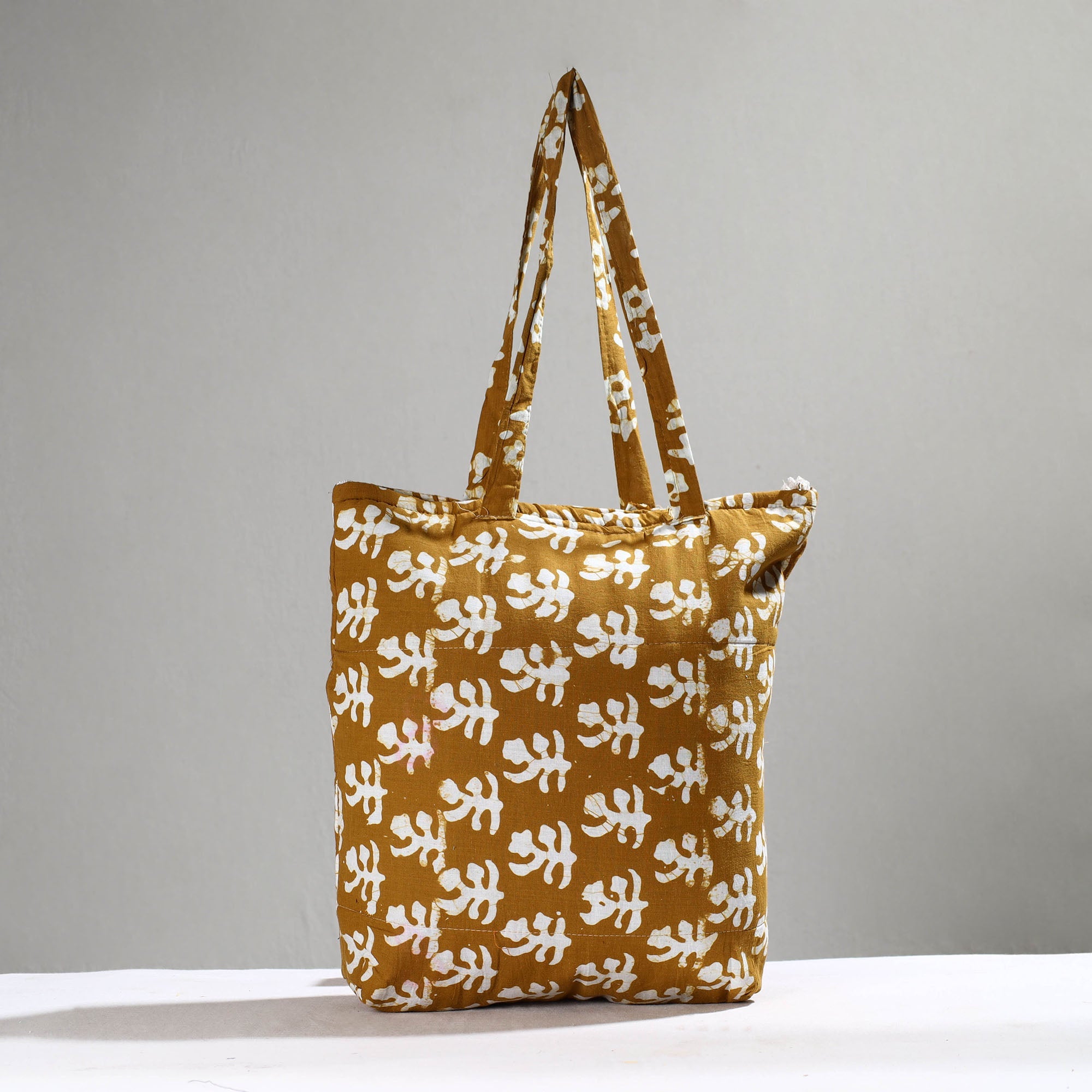 ITOKRI CRAFTS INITIATIVE Brown - Handcrafted Batik Printed Cotton Hand Bag 18