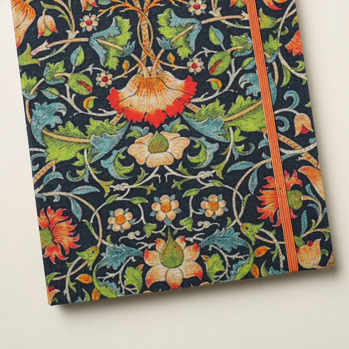 SUKRITI INPRINT Black - Floral Printed Handmade Elastic Closure Notebook (8 x 5 in) - view 2