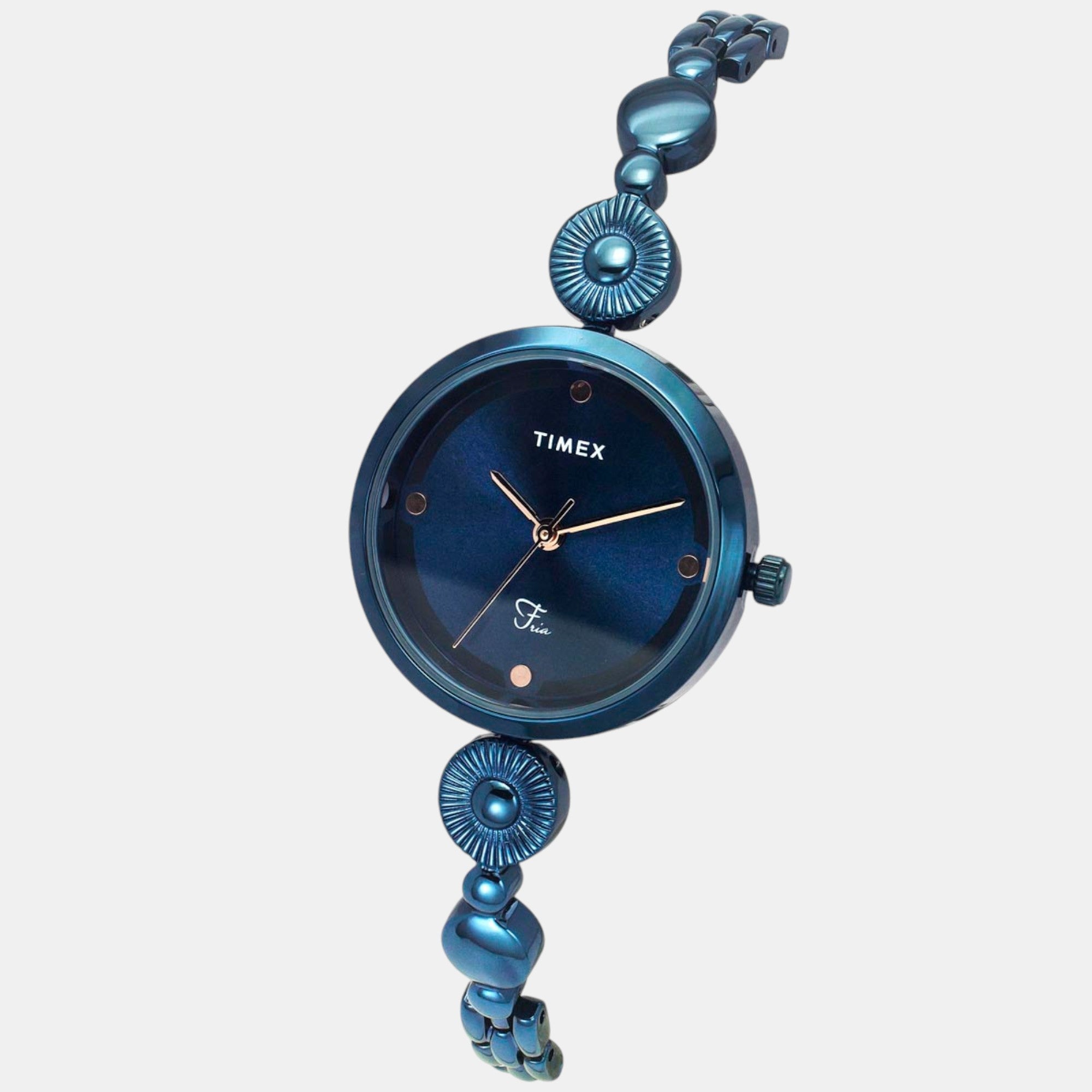 Timex Fria Women Quartz Blue Dial Analog Brass Watch TWEL18205 - view 2