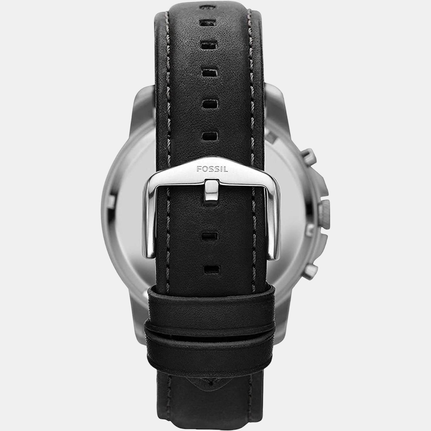 Fossil Grant Men Quartz Black Dial Chronograph Leather Watch FS4812 - view 2