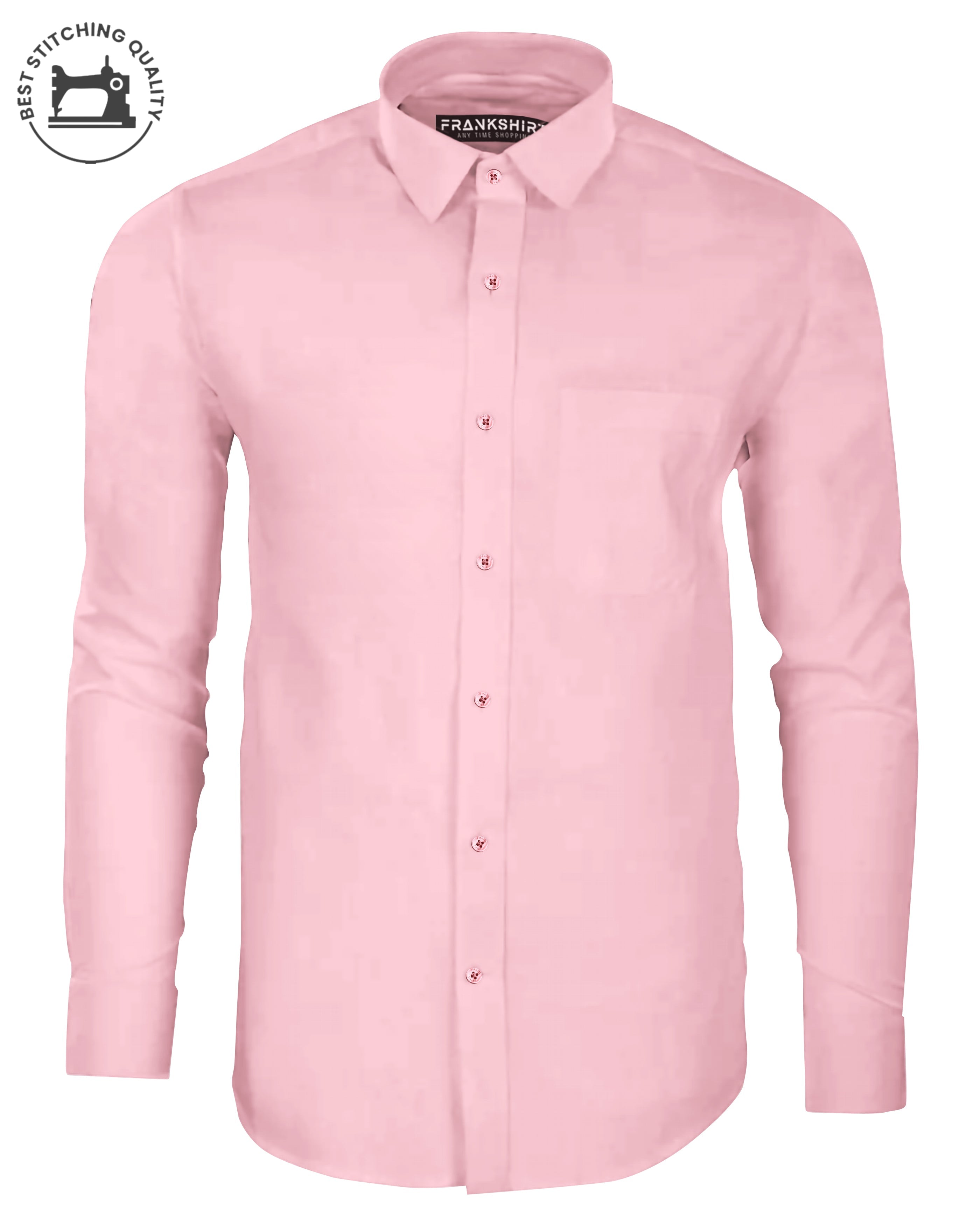 BlackTree Baby Pink I Formal Shirt I Regular Fit I 100% Cotton Shirt - view 2
