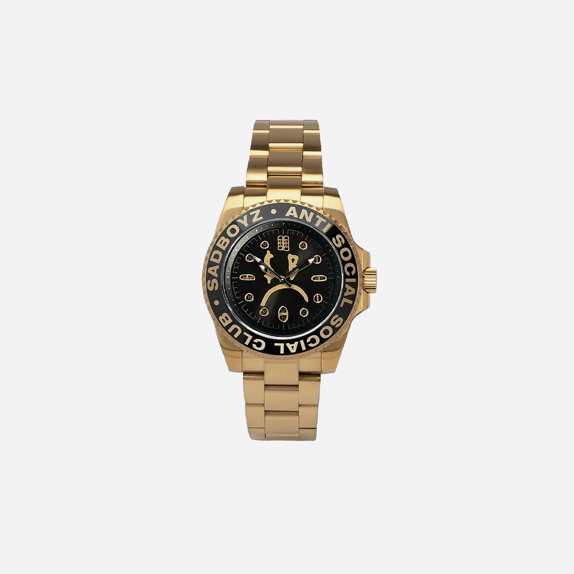 SADBOYZ x ASSC Sad Boyz x Anti Social Social Club 42mm Gold Watch