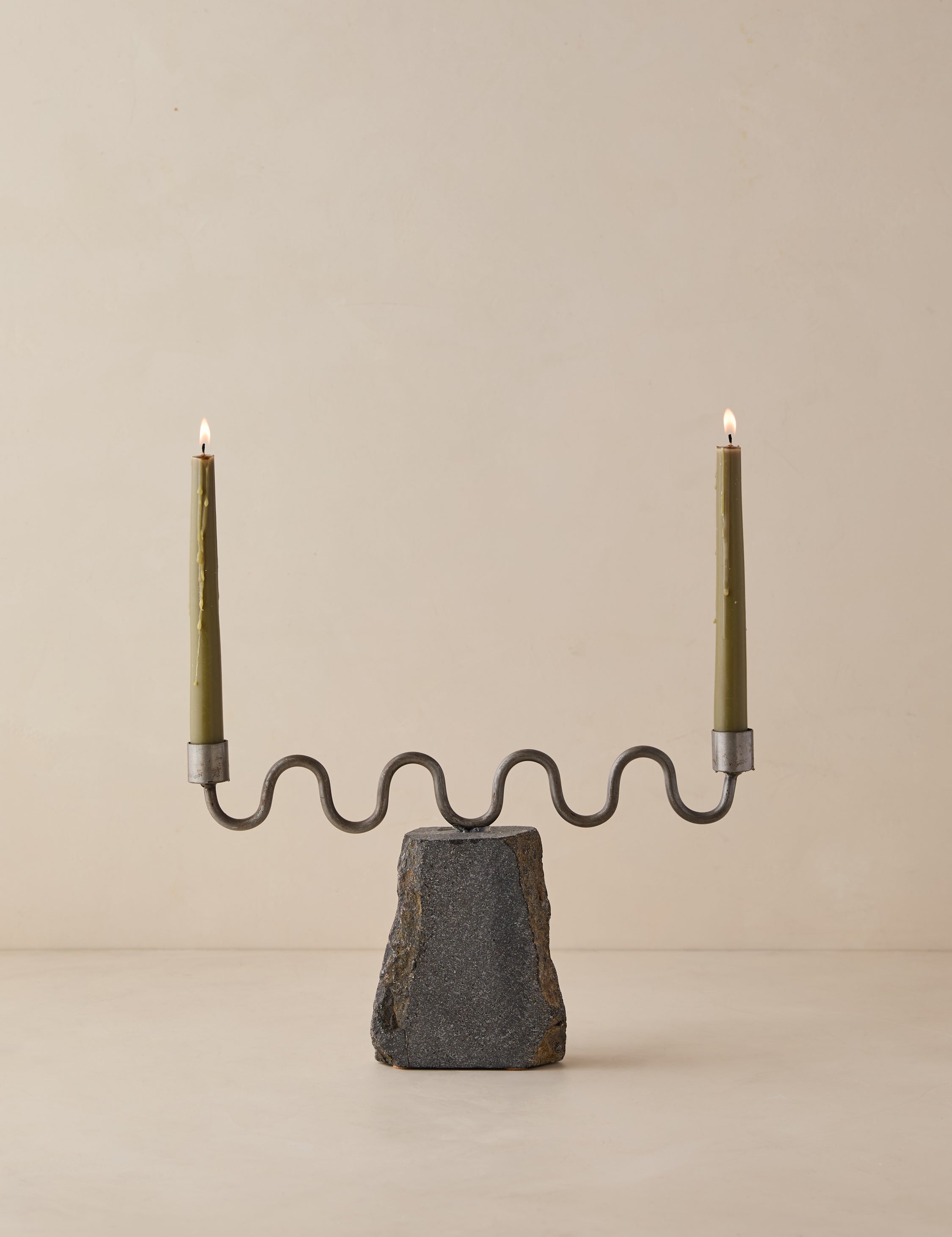 Lulu and Georgia Aria Candle Holder by Meso – Silver