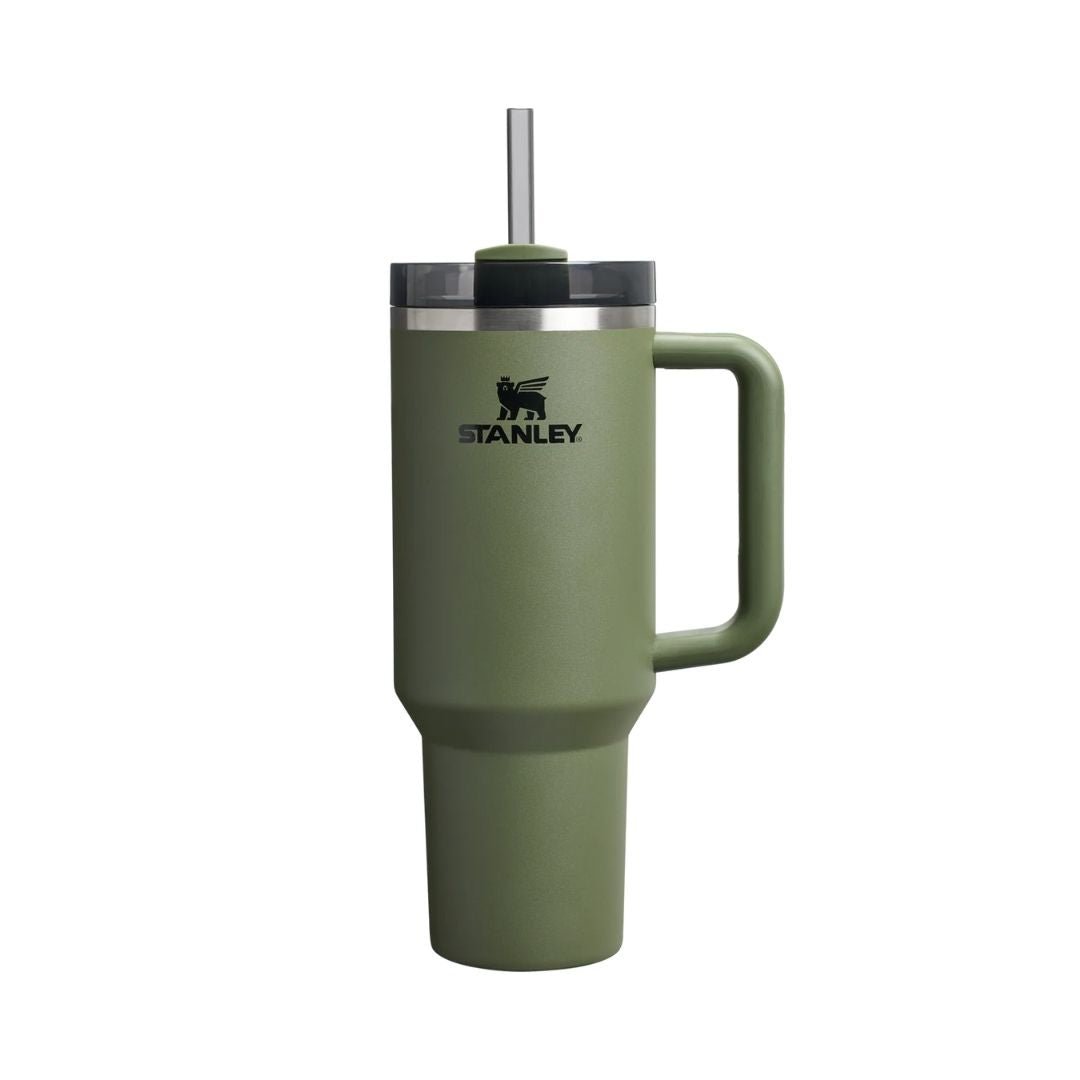HYPE ELIXIR Stanley Quencher H2.0 Flowstate™ Tumbler | 40 OZ Dried Pine
