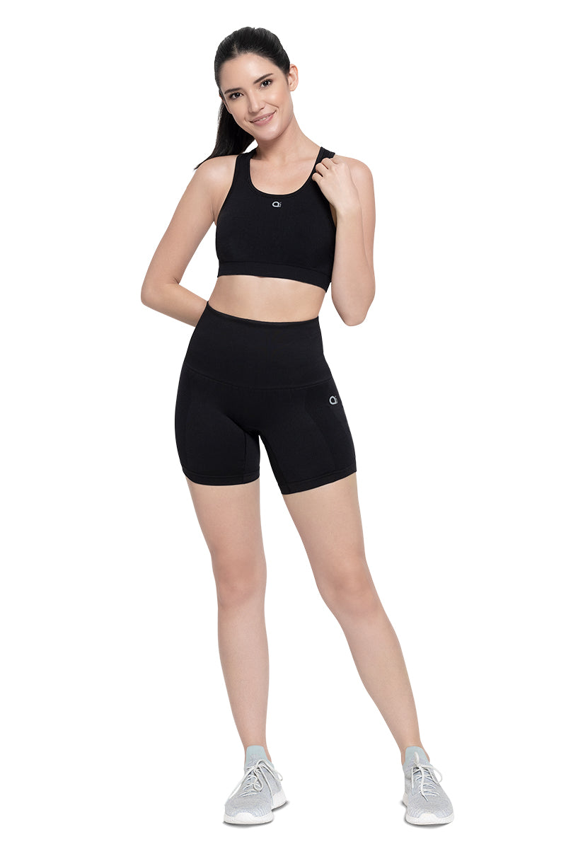 Amante Reversible Low Impact Sports Bra - Black - view 7