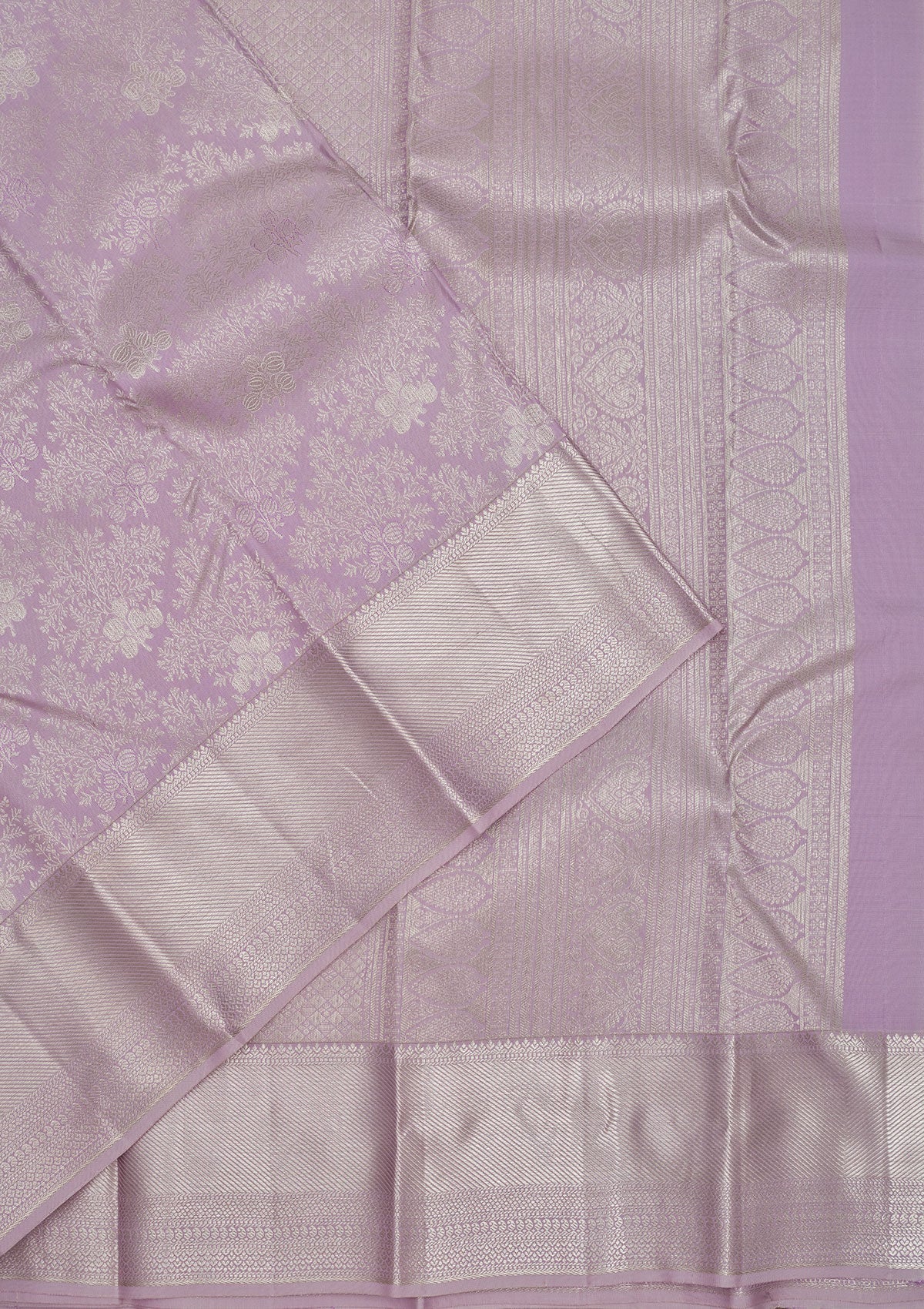 Koskii Lavender Zariwork Pure Silk Saree – Women's - view 3