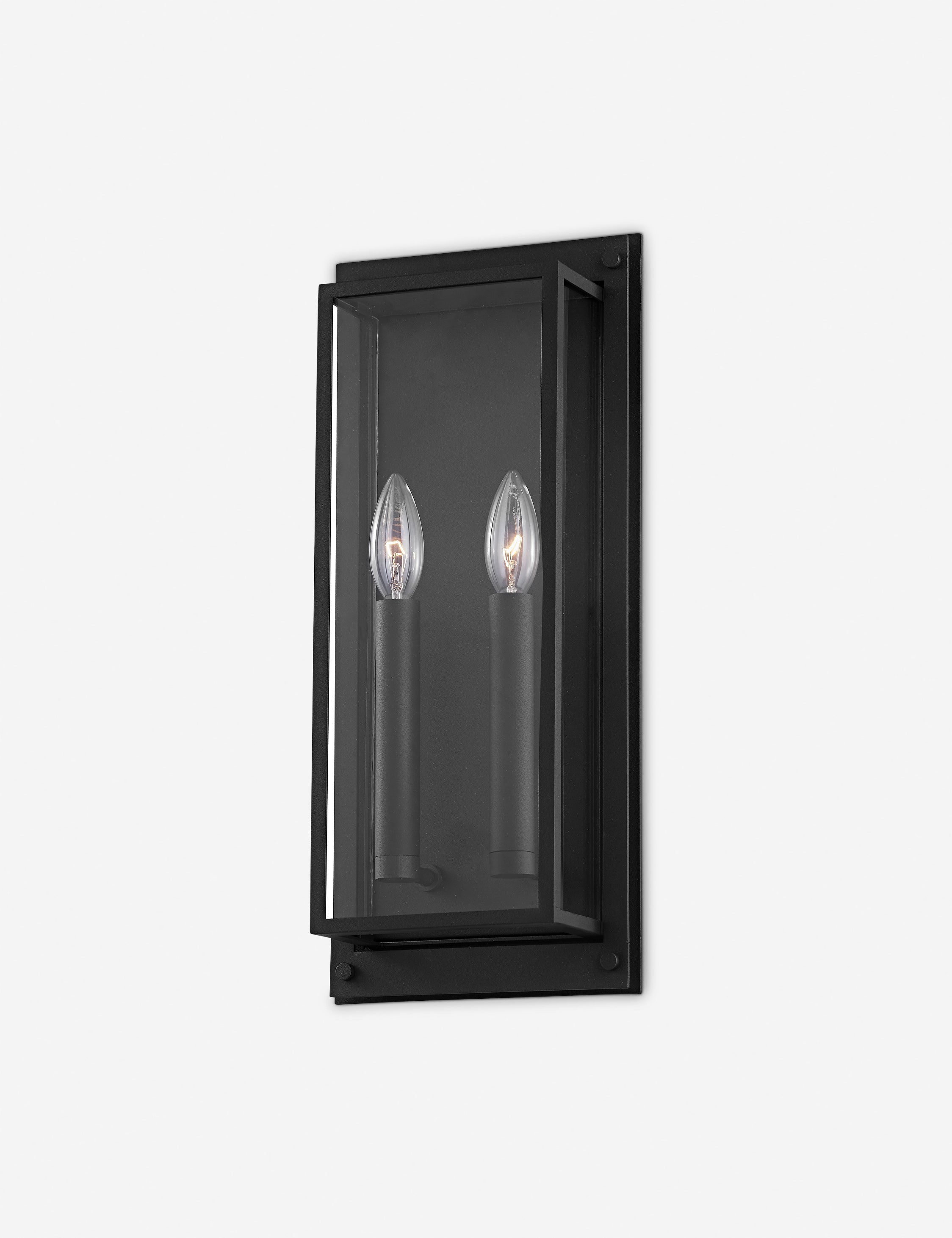 Lulu and Georgia Cliburn Outdoor Sconce – Black - view 2