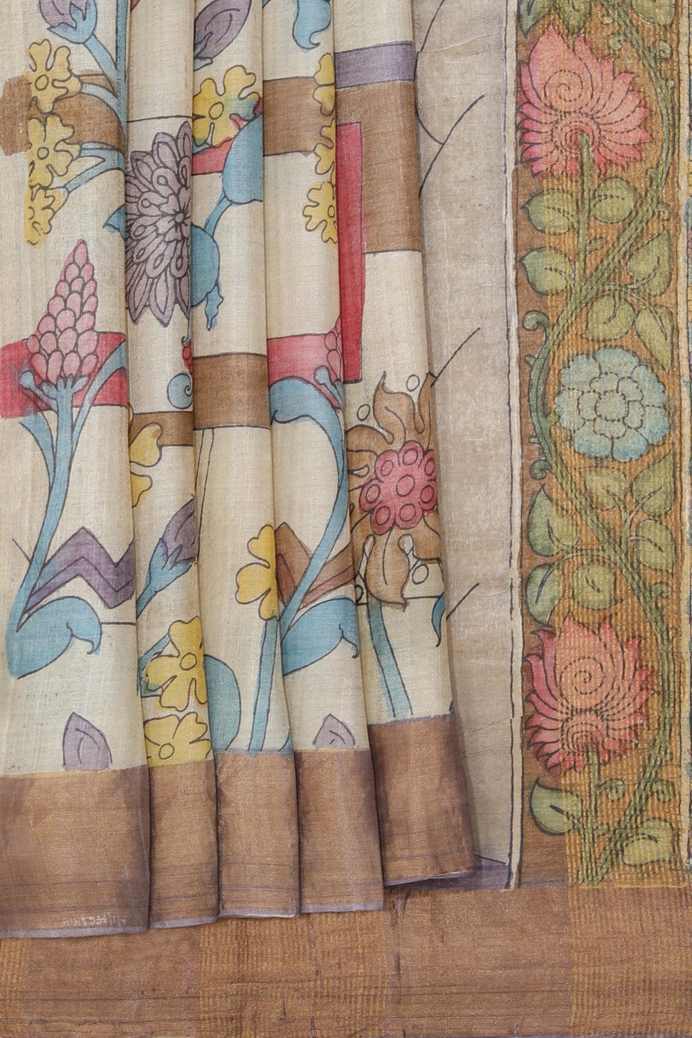 Kalanjali Kalamkari Hand-Painted Saree – Women's
