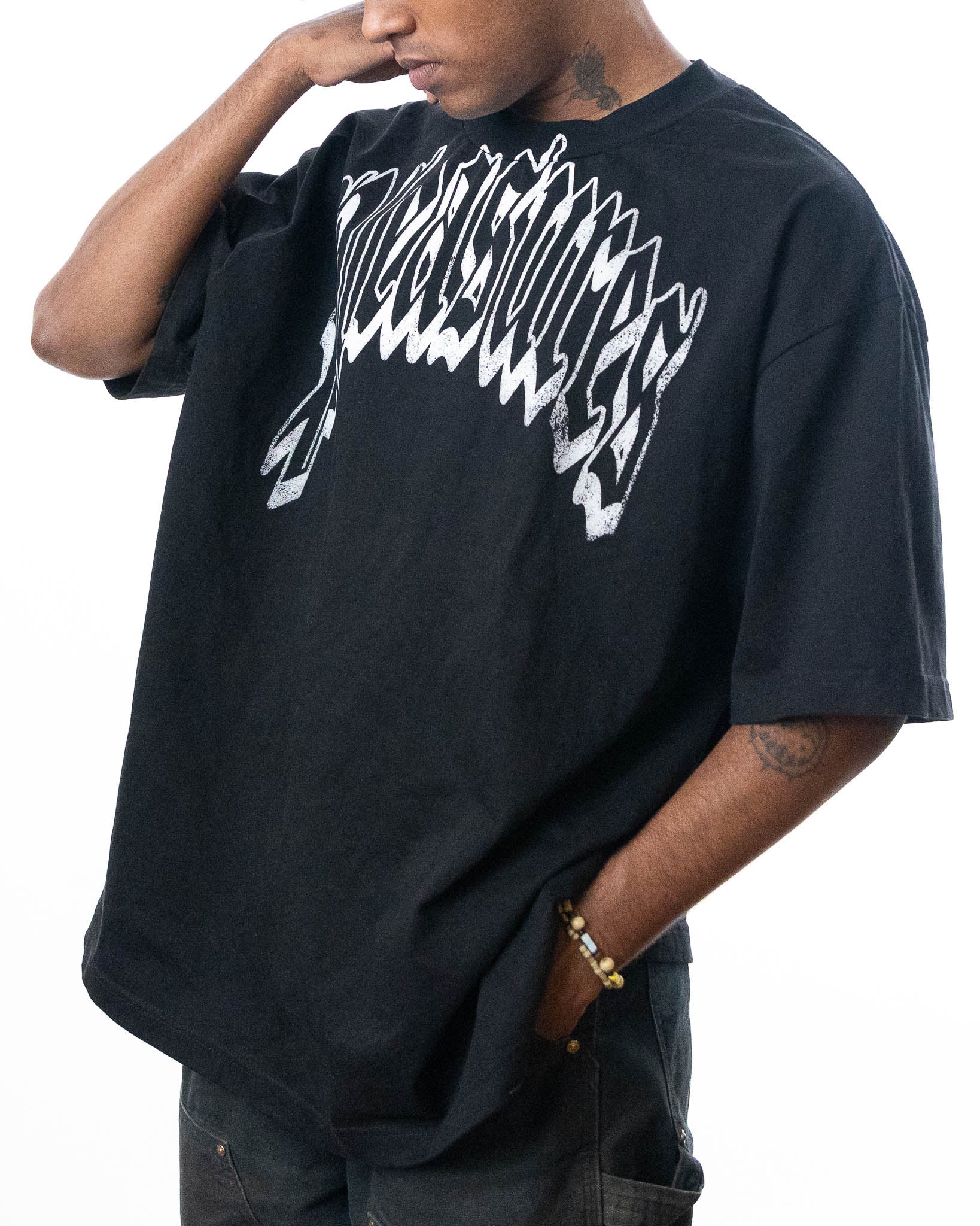Pleasures Twitch Heavyweight T-Shirt - Black - view 2