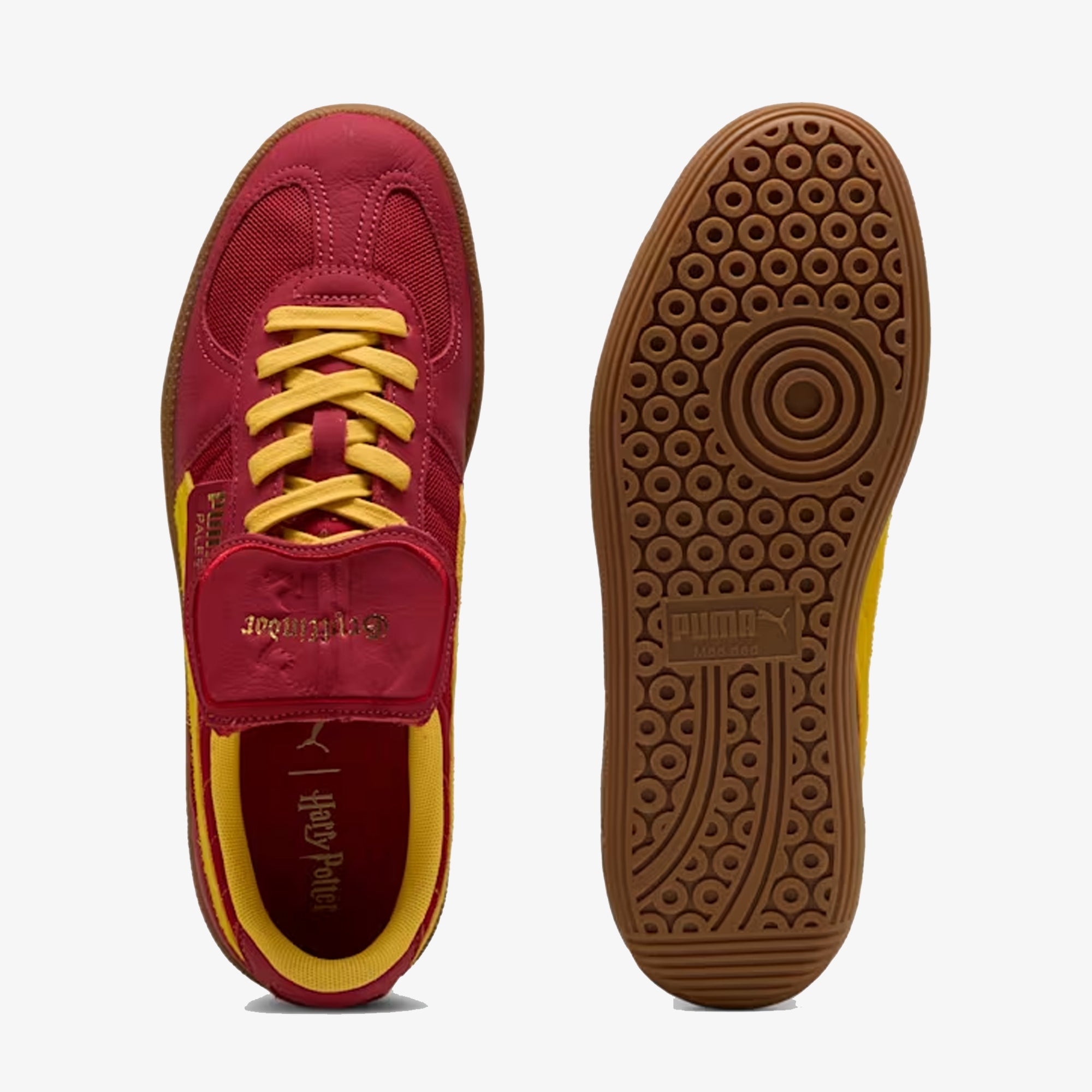 PUMA | x HARRY POTTER PALERMO HAIRY SUEDE FORMSTRIP { DARK CRIMSON-YELLOW SIZZLE - view 5