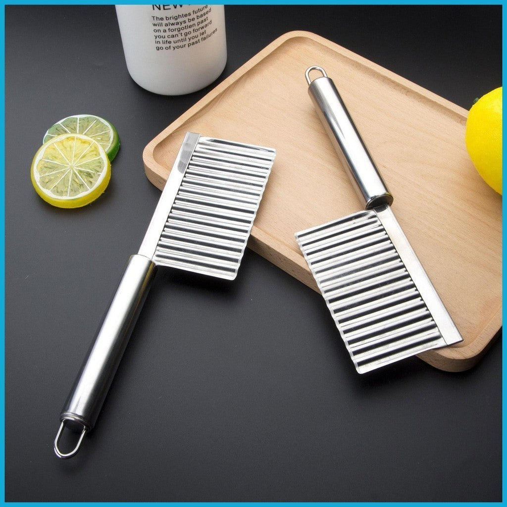 Catterton Stainless Steel Wavy Crinkle Knife (Pack of 4)