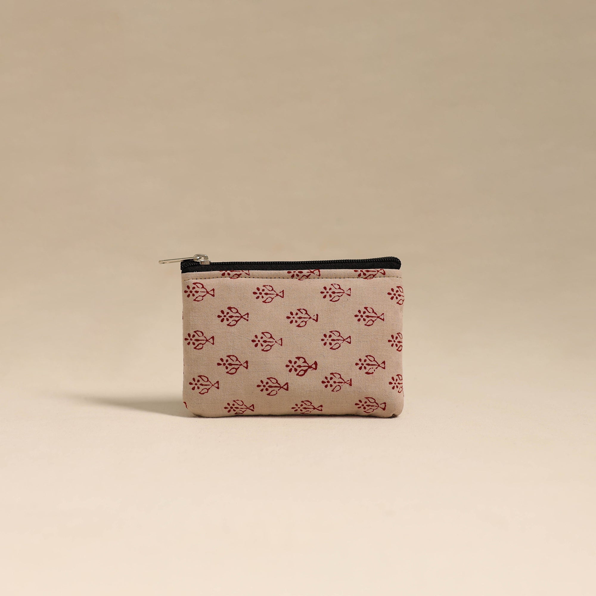 NOORI BAZAR Beige - Handmade Quilted Cotton Coin Pouch 29