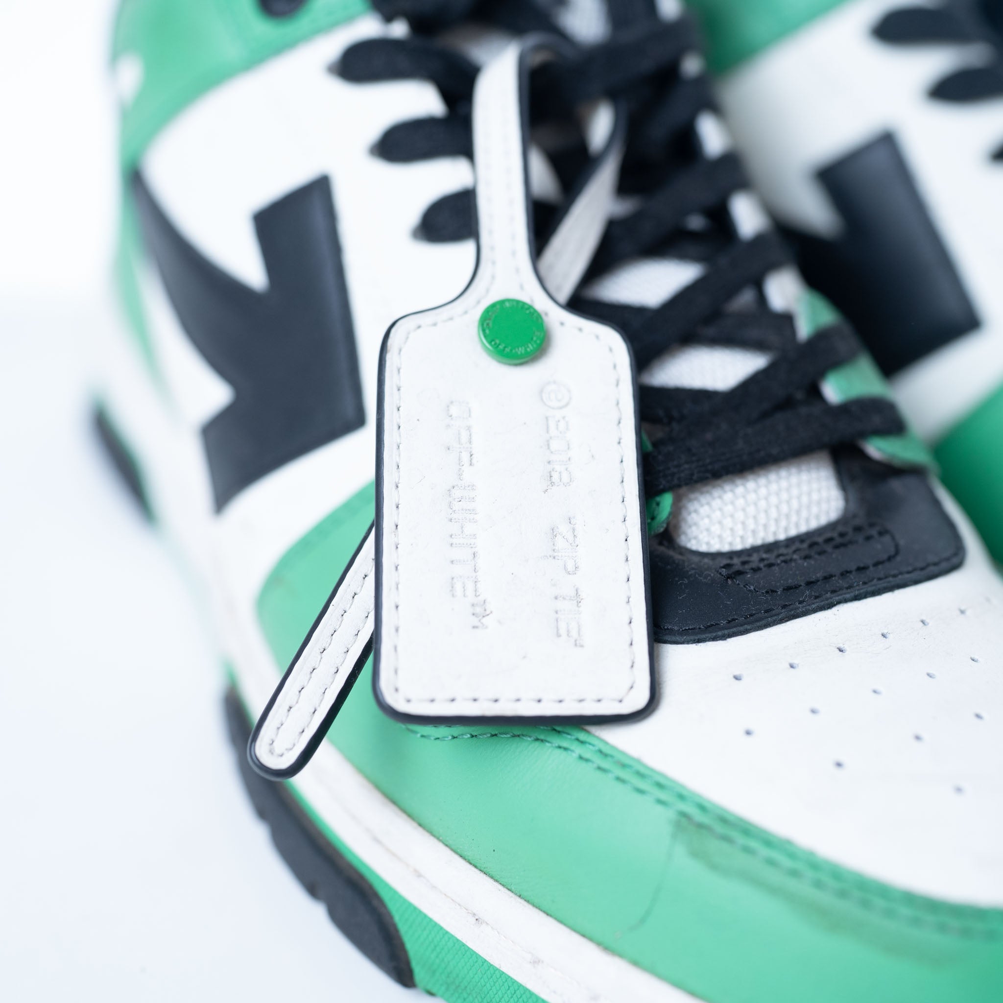 OFF WHITE Off-white Out of office green trainers - view 2