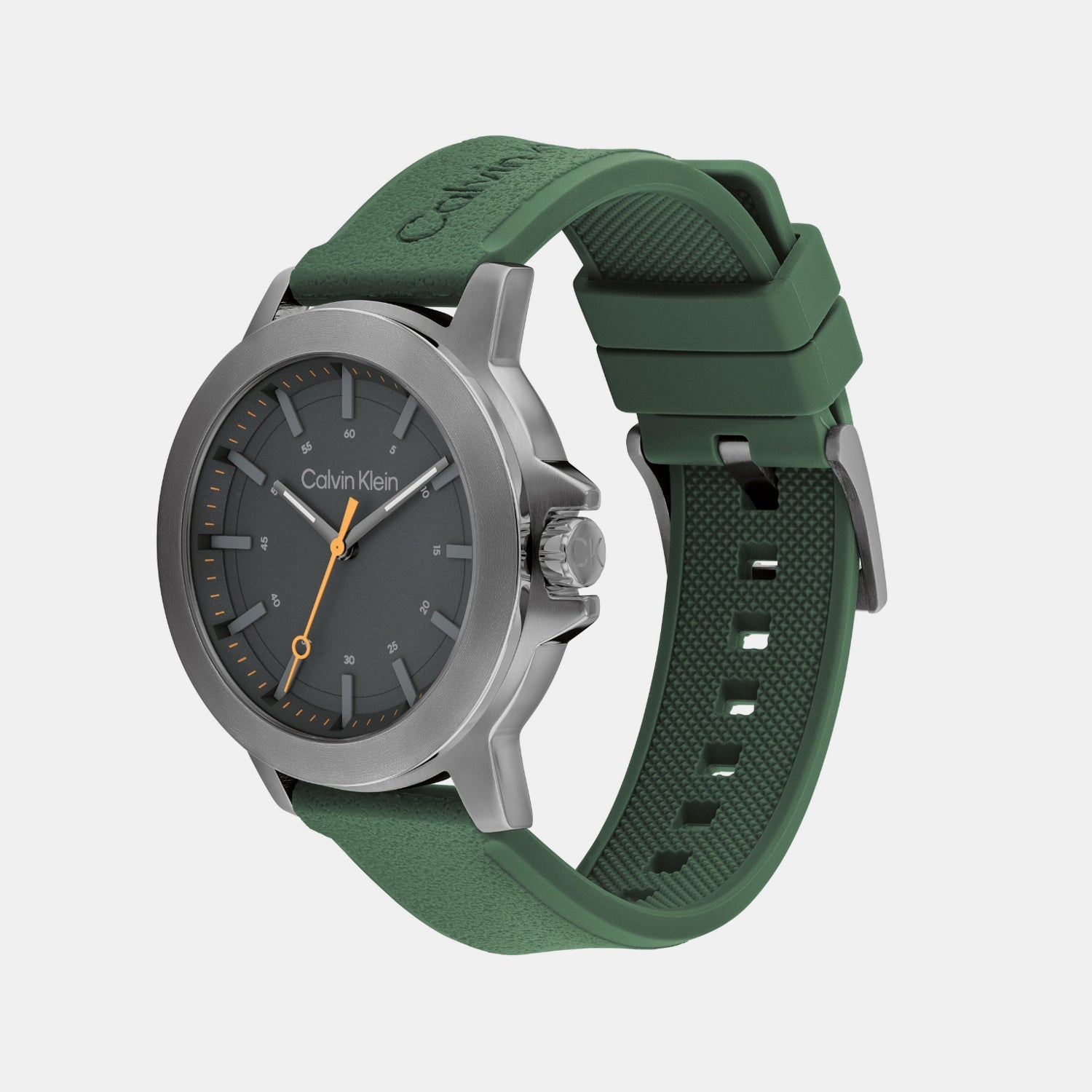 Calvin Klein Ck Reset Men Quartz Dark Grey Dial Analog Silicone Watch 25200472 - view 2