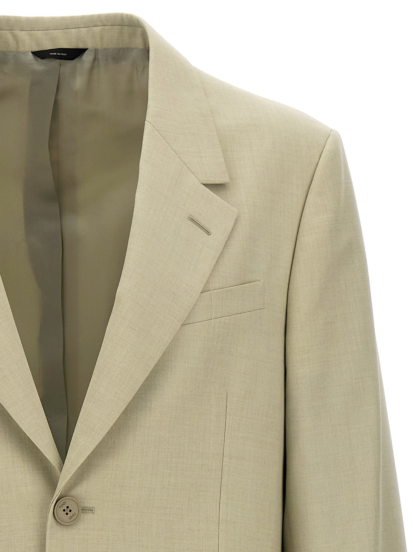 Fendi Single-breasted Wool Blazer – 100% virgin wool - view 3