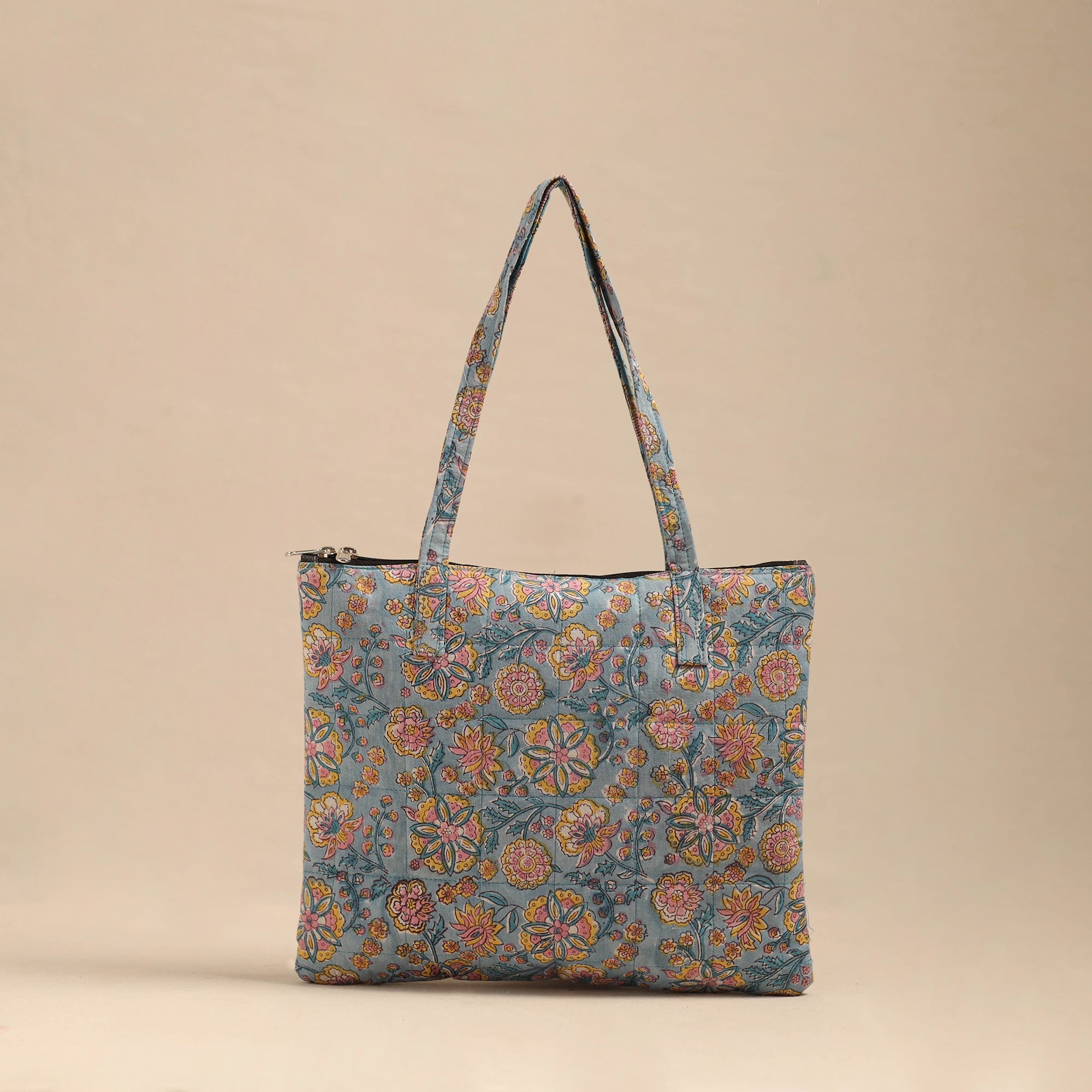 NOORI BAZAR Handmade Quilted Cotton Hand Bag 06