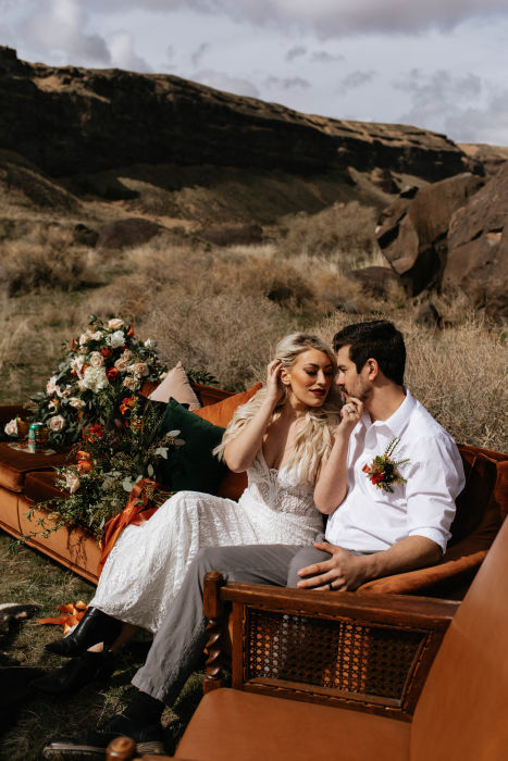 fiftyflowers.com Fall Desert Elopement Styled Shoot - view 2