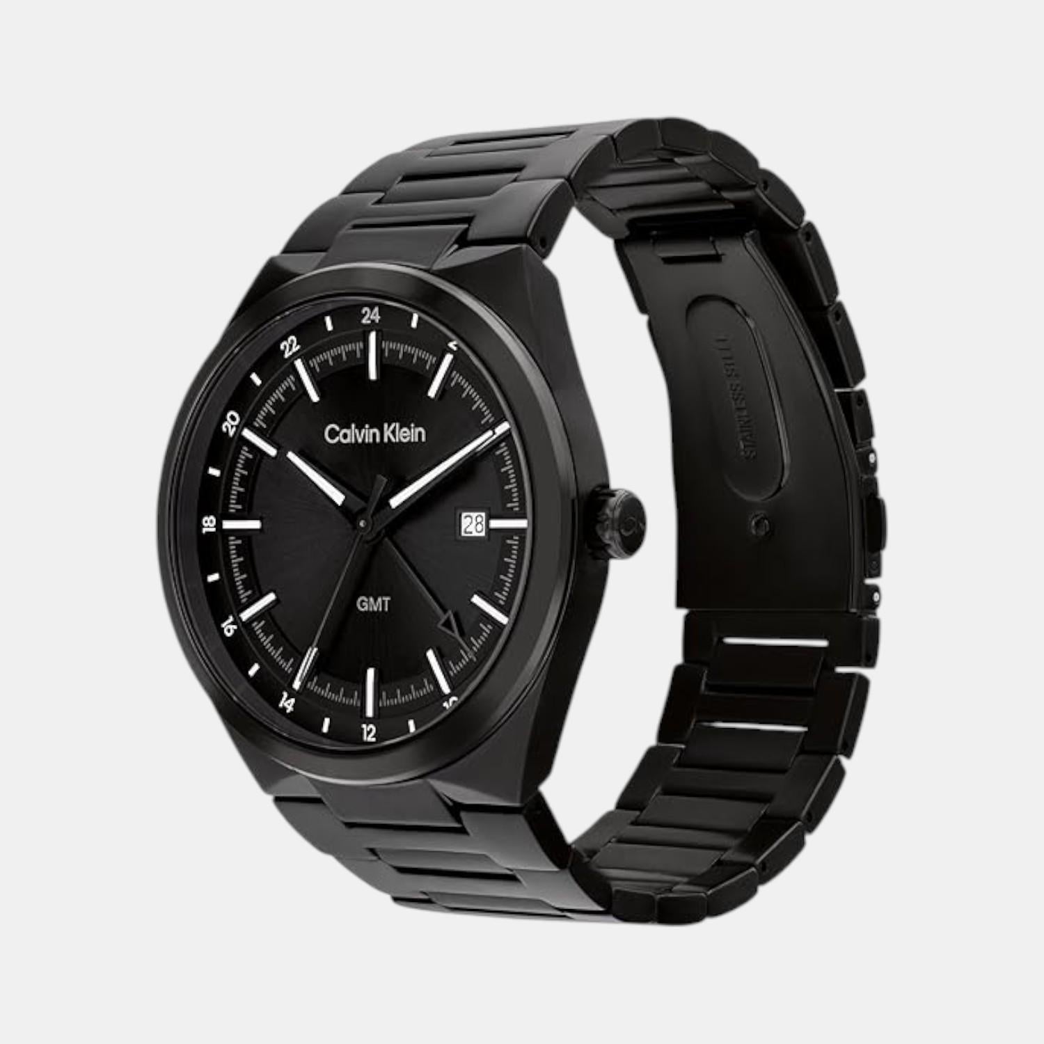 Calvin Klein Distinguish Men Quartz Black Dial Analog Stainless Steel Watch 25200490 - view 2