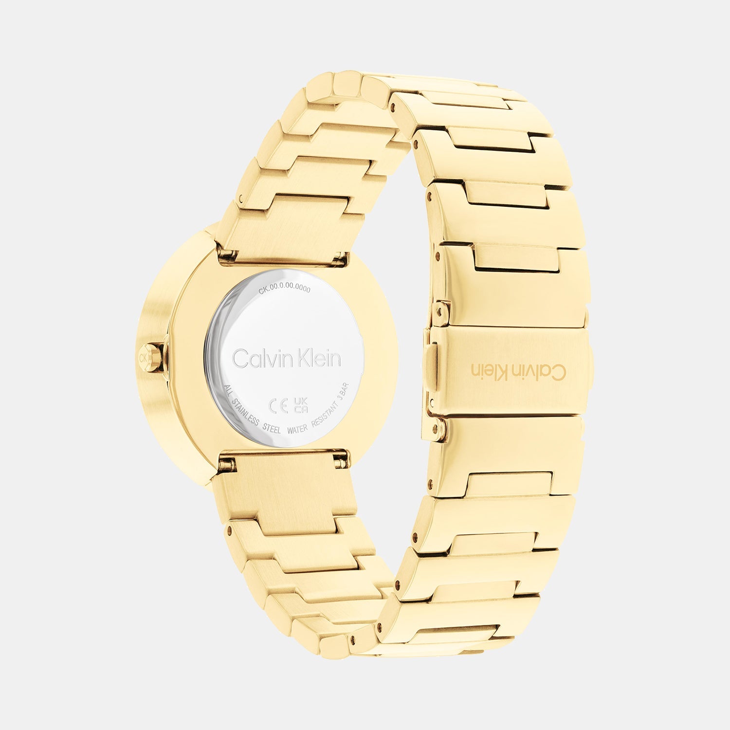 Calvin Klein Ck Eccentric Unisex Quartz Gold Dial Analog Stainless Steel Watch 25200290 - view 3