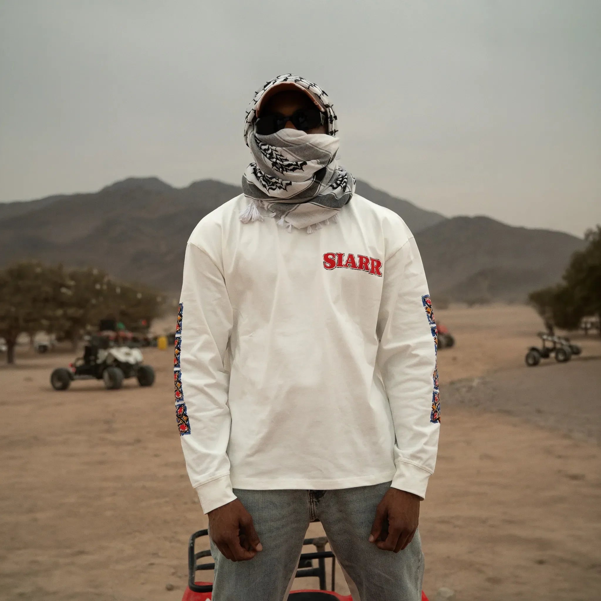 SIARR Floral L/S Off-White T-Shirt - view 5