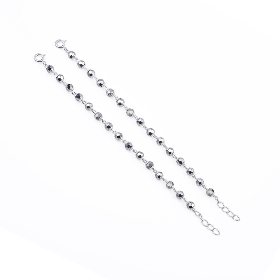 Prinjal Jewellers Real Silver Beads Nazariya for Kids - view 3