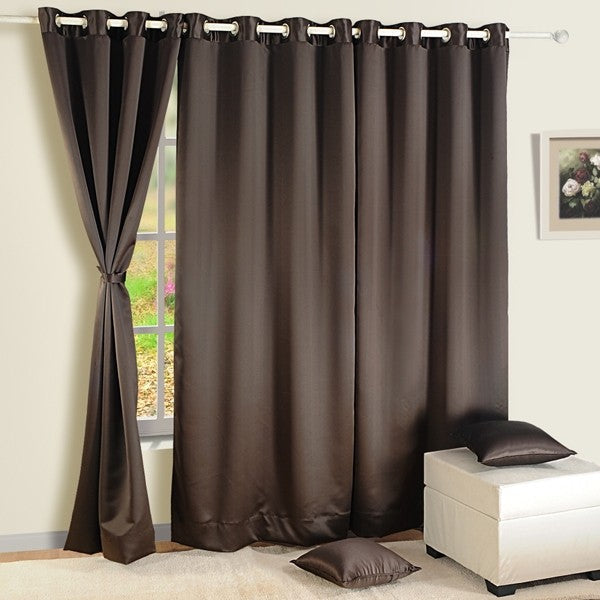 Swayam India Dark Chocolate Blackout Curtains – 1021 - view 5