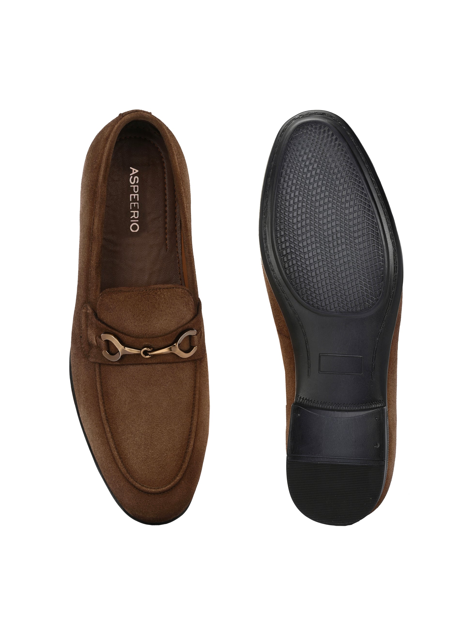 Stardust Buckled Loafers by Aspeerio - view 18