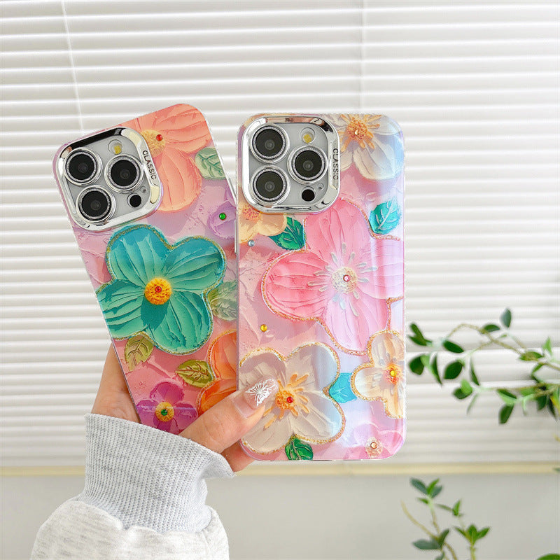 Peeperly Fantasy Rhinestone Oil Painting Floral Case - view 4
