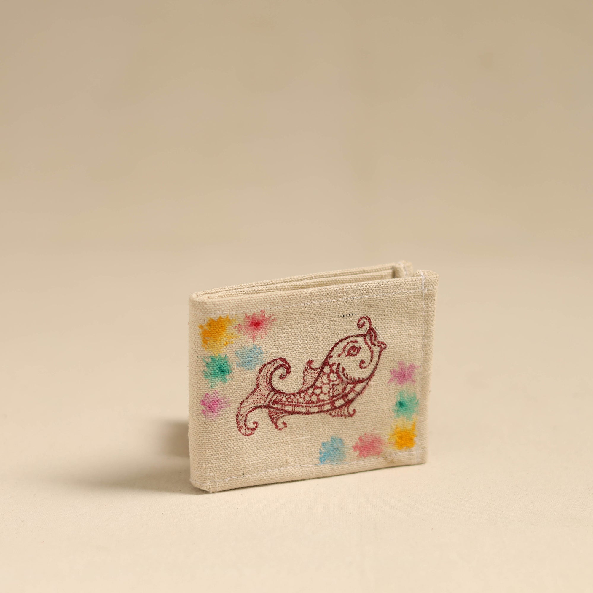 ITOKRI CRAFTS INITIATIVE Beige - Handpainted Wallet from Odisha 12 - view 2