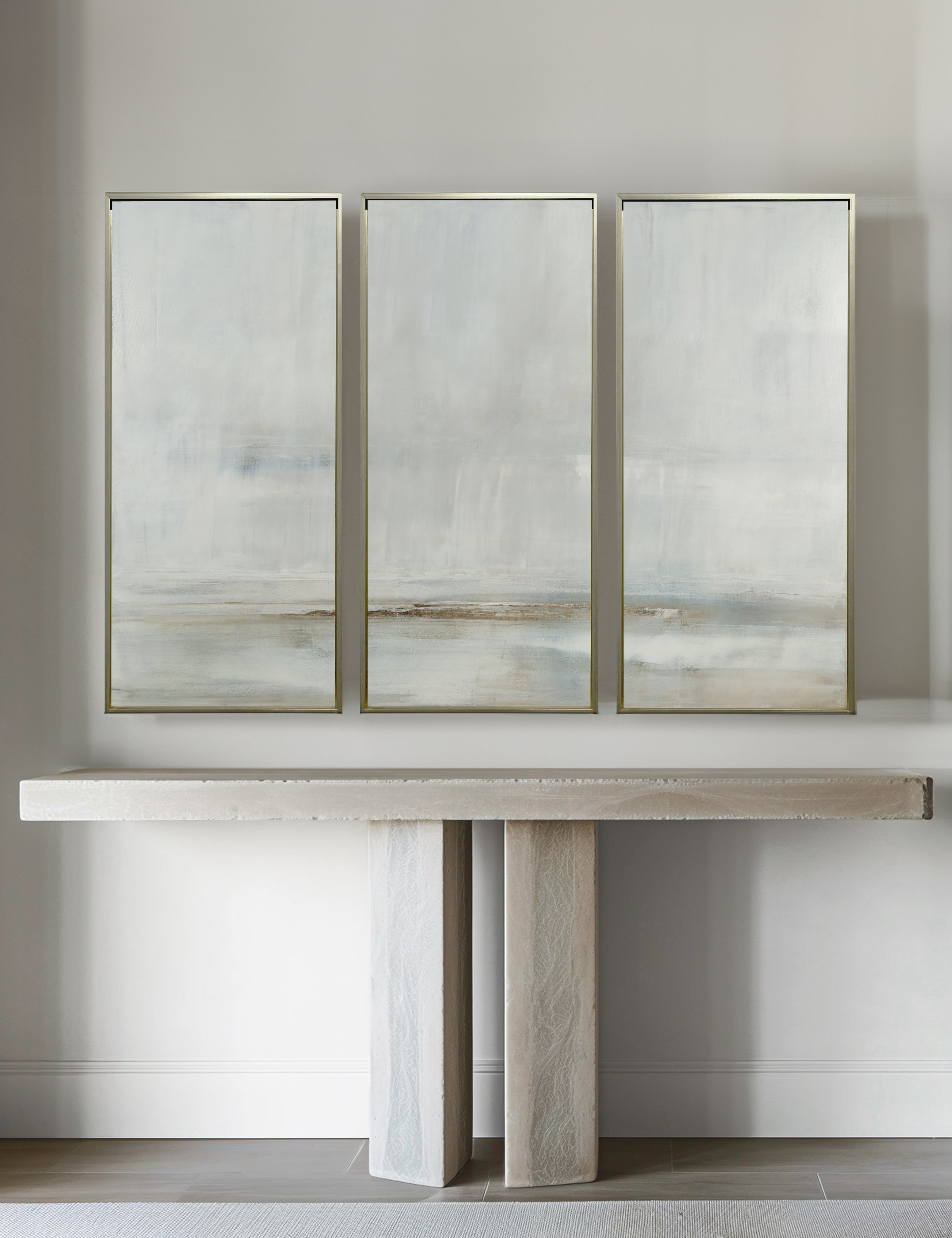 Lulu and Georgia After The Storm Triptych Wall Art by Carol Benson-Cobb - view 4